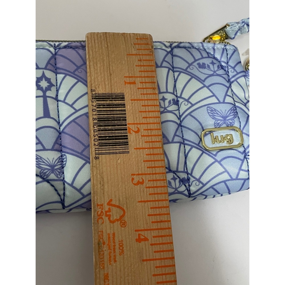Lug x Wicked Metro XL RFID Wallet Dreams Soar Lavender Blue Quilted NWT - Picture 5 of 5